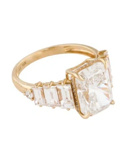 Pre-owned Engagement Ring 4.25ct Lab-grown Diamond  In Multi