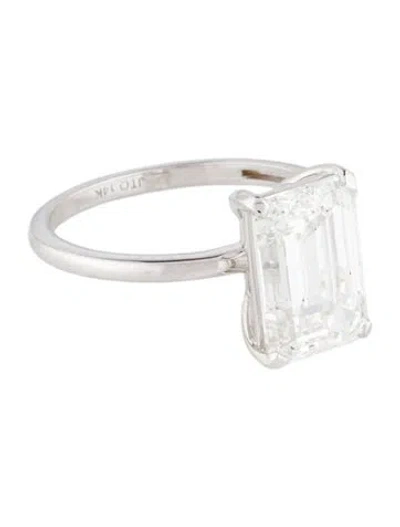 Pre-owned Engagement Ring 4.25ct Lab-grown Diamond Solitaire Enagagement Ring In Multi