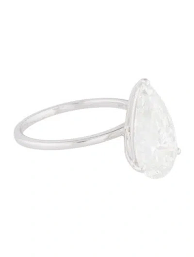 Pre-owned Engagement Ring 4.40ctw Lab-grown Diamond  In Multi
