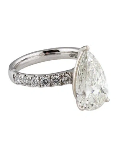 Pre-owned Engagement Ring 4.47ct Lab-grown Diamond  In Multi