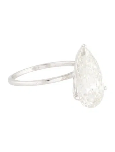 Pre-owned Engagement Ring 4.68ctw Lab-grown Diamond  In Multi