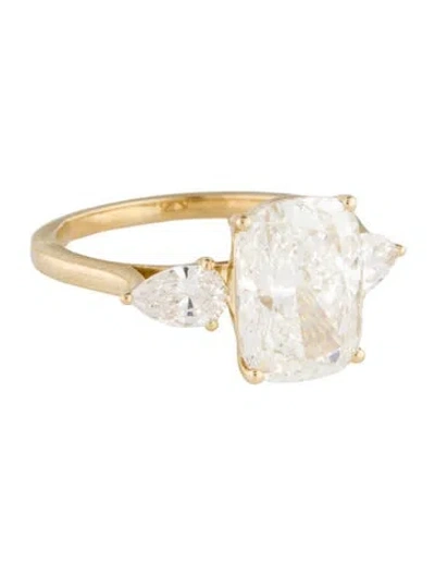 Pre-owned Engagement Ring 4.69ctw Lab-grown Diamond  In Multi