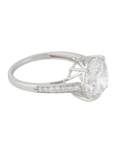 Pre-owned Engagement Ring 4.76ct Lab-grown Diamond  In Multi