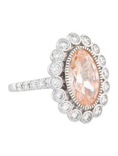 Pre-owned Engagement Ring 4.76ct Lab-grown Diamond  In Multi