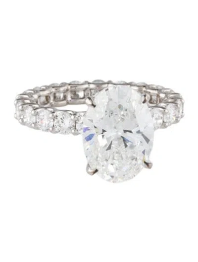 Pre-owned Engagement Ring 4.76ctw Lab-grown Diamond  In Multi