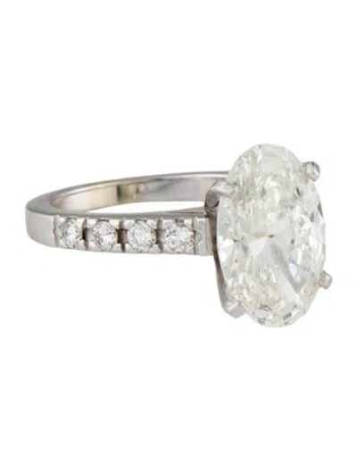 Pre-owned Engagement Ring 4.82ct Lab-grown Diamond  In Multi