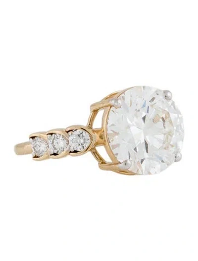 Pre-owned Engagement Ring 4.84ct Lab-grown Diamond  In Multi