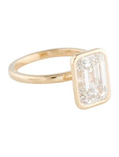 Pre-owned Engagement Ring 4.92ct Lab-grown Diamond  In Multi