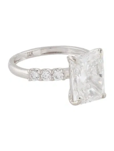 Pre-owned Engagement Ring 4.95ct Lab-grown Diamond  In Multi