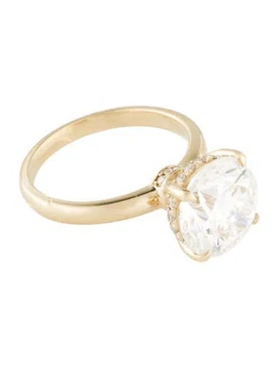 Pre-owned Engagement Ring 5.00ct Lab-grown Diamond  In Multi