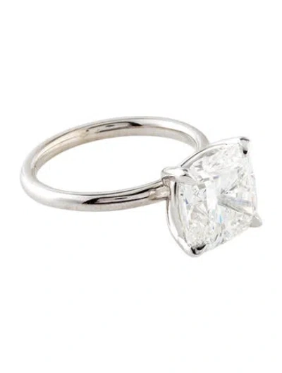 Pre-owned Engagement Ring 5.00ct Lab-grown Diamond Solitaire  In Multi
