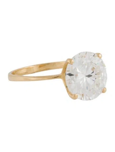 Pre-owned Engagement Ring 5.01ct Lab-grown Diamond  In Multi