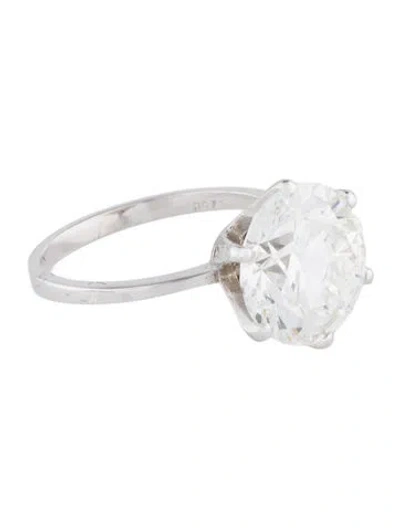Pre-owned Engagement Ring 5.01ct Lab-grown Diamond Solitaire  In Multi