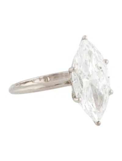 Pre-owned Engagement Ring 5.01ct Lab-grown Diamond Solitaire  In Multi