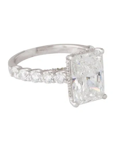 Pre-owned Engagement Ring 5.02ct Lab-grown Diamond  In Multi