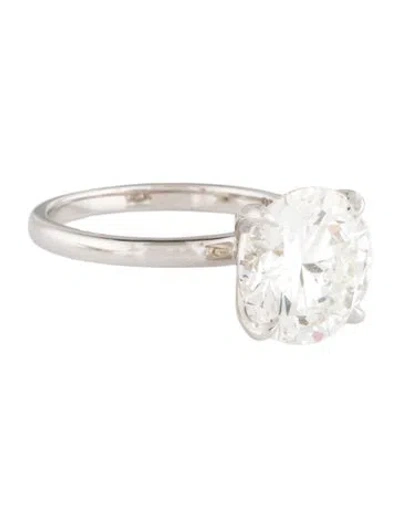Pre-owned Engagement Ring 5.02ct Lab-grown Diamond Solitaire  In Multi