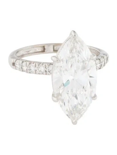 Pre-owned Engagement Ring 5.02ctw Lab-grown Diamond  In Multi