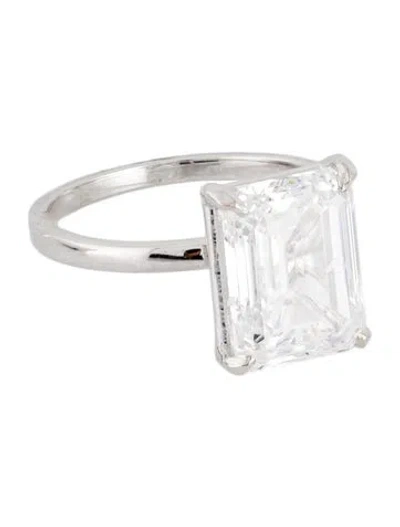 Pre-owned Engagement Ring 5.03ct Lab-grown Diamond  In Multi