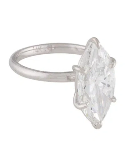 Pre-owned Engagement Ring 5.03ct Lab-grown Diamond Solitaire  In Multi