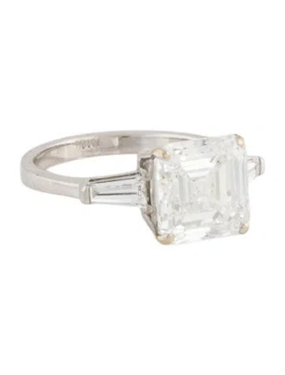 Pre-owned Engagement Ring 5.04ct Lab-grown Diamond  In Multi