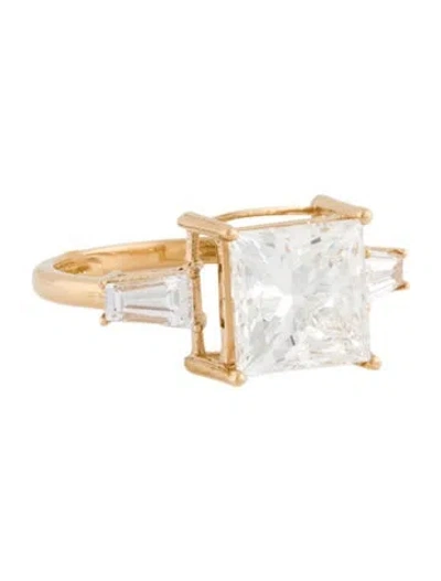 Pre-owned Engagement Ring 5.04ct Lab-grown Diamond  In Multi