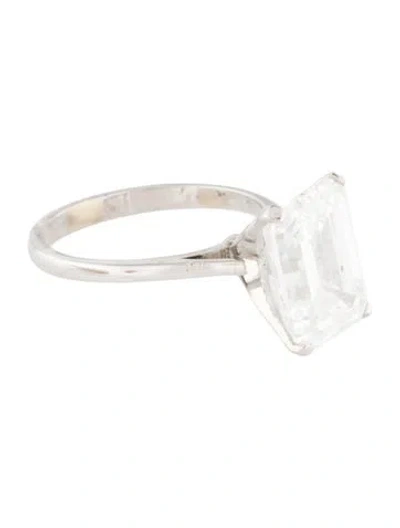 Pre-owned Engagement Ring 5.06ct Lab-grown Diamond  In Multi