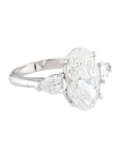 Pre-owned Engagement Ring 5.07ct Lab-grown Diamond  In Multi