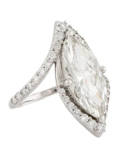 Pre-owned Engagement Ring 5.09ct Lab-grown Diamond  In Multi