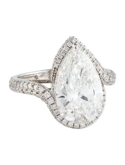 Pre-owned Engagement Ring 5.09ct Lab-grown Diamond  In Multi