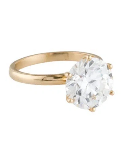 Pre-owned Engagement Ring 5.10ct Lab-grown Diamond  In Multi
