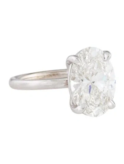Pre-owned Engagement Ring 5.11ct Lab-grown Diamond Solitaire  In Multi