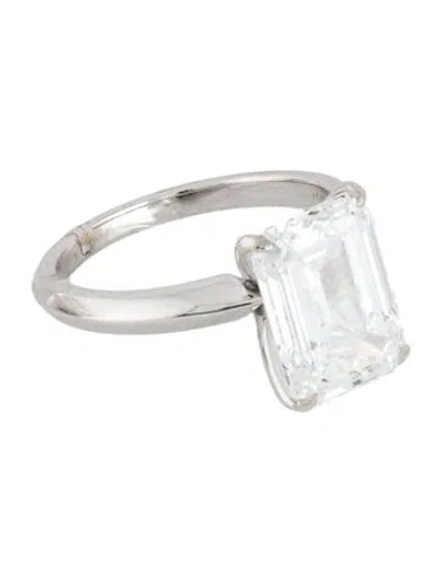 Pre-owned Engagement Ring 5.20ct Lab-grown Diamond  In Multi