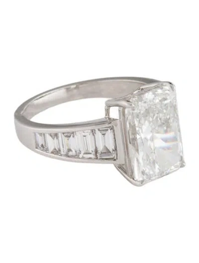 Pre-owned Engagement Ring 5.20ct Lab-grown Diamond  In Multi