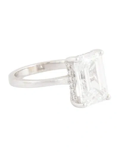 Pre-owned Engagement Ring 5.22ctw Lab-grown Diamond  In Multi