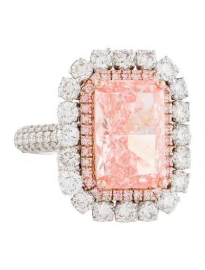 Pre-owned Engagement Ring 5.39ct Lab-grown Diamond  In Multi