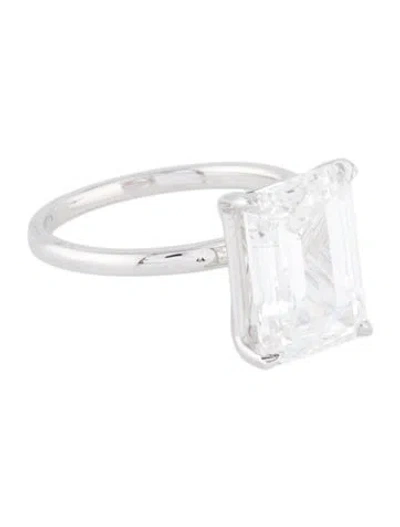 Pre-owned Engagement Ring 5.43ct Lab-grown Diamond  In Multi