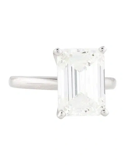 Pre-owned Engagement Ring 5.59ct Lab-grown Diamond Solitaire  In Multi