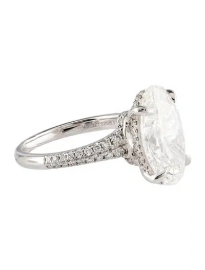 Pre-owned Engagement Ring 5.91ct Lab-grown Diamond  In Multi