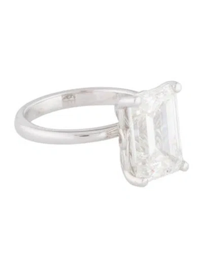 Pre-owned Engagement Ring 6.00ct Lab-grown Diamond Solitaire  In Multi