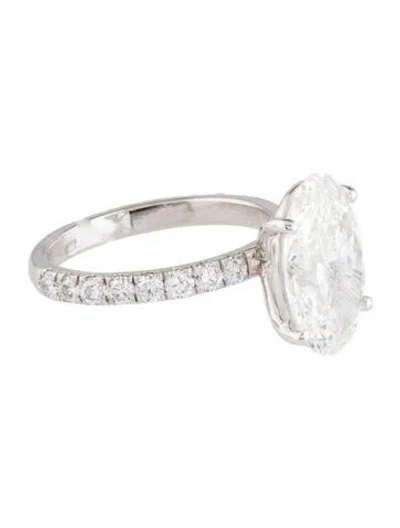 Pre-owned Engagement Ring 6.02ct Lab-grown Diamond  In Multi