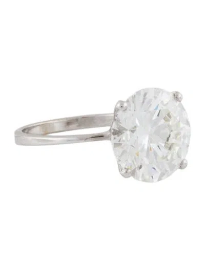 Pre-owned Engagement Ring 6.02ct Lab-grown Diamond Solitaire  In Multi