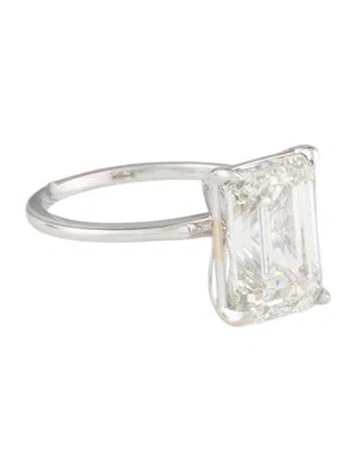 Pre-owned Engagement Ring 6.04ct Lab-grown Diamond Solitaire  In Multi