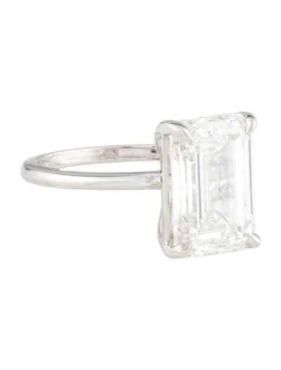 Pre-owned Engagement Ring 6.06ct Lab-grown Diamond Solitaire  In Multi