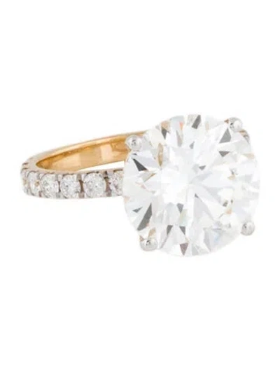 Pre-owned Engagement Ring 6.19ct Lab-grown Diamond  In Multi