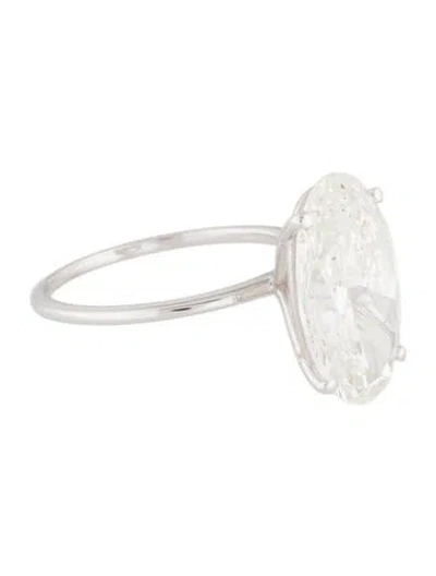 Pre-owned Engagement Ring 6.21ct Lab-grown Diamond Solitaire  In Multi