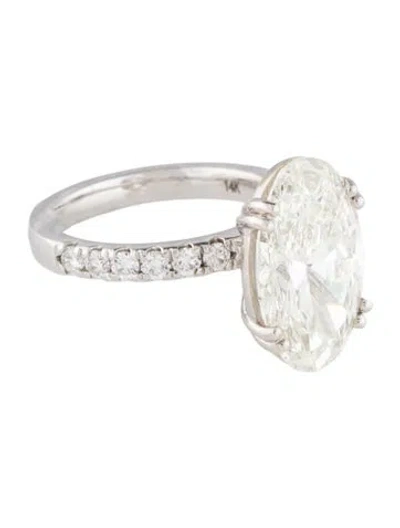 Pre-owned Engagement Ring 6.52ct Lab-grown Diamond  In Multi
