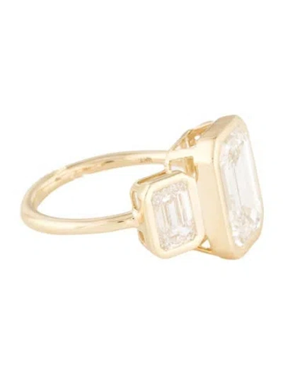Pre-owned Engagement Ring 6.55ctw Three-stone Lab-grown Diamond Enagagement Ring In Multi
