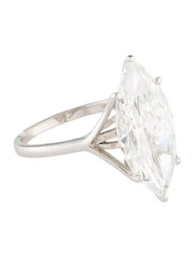 Pre-owned Engagement Ring 7.04ct Lab-grown Diamond  In Multi