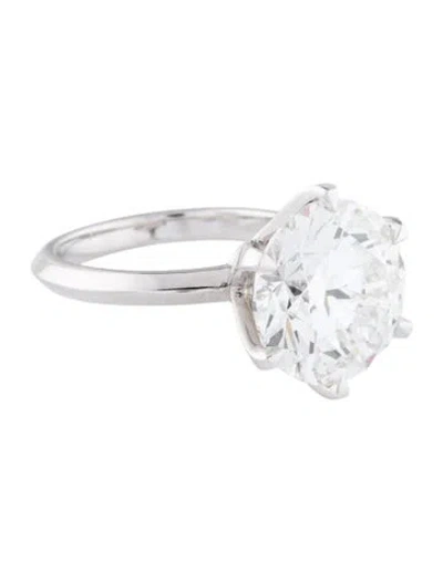 Pre-owned Engagement Ring 7.04ct Lab-grown  In Multi