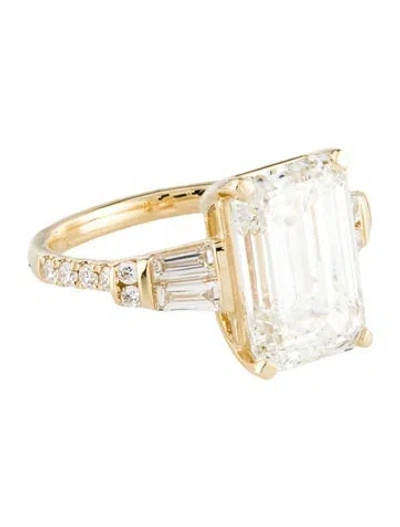 Pre-owned Engagement Ring 7.10ct Lab-grown Diamond  In Multi